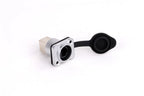10pcs Waterproof D type RJ45 Connector Female to Female Socket Metal Shell Chassis Panel Mount Network Ethernet RJ45 Adapter