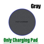Ultra-Thin Fast Wireless Charger Pad for Samsung Galaxy S25  iPhone 17 16 15 14 13 Pro Max Wireless Induction Charging Station