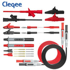Cleqee P1600 Series High Quality Multimeter Test Lead Kit BNC-Test Cable Test Probe IC Test Hook Automotive Repair Tool Set
