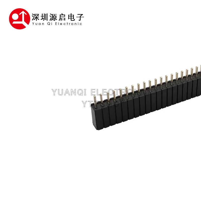 1.27mm 1.27 Pin Header Single Row Female Breakaway PCB Board Connector Pinheader 1*3/4/5/6/8/10/12-40p Plastic height 4.6mm