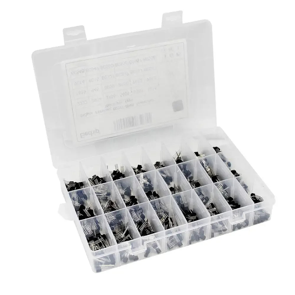 200-900PCS TO-92 Transistor Assortment Kit PNP/NPN Box BC547 BC327 BC337 2N2222 3904 3906 C945transistors set electronics Kit