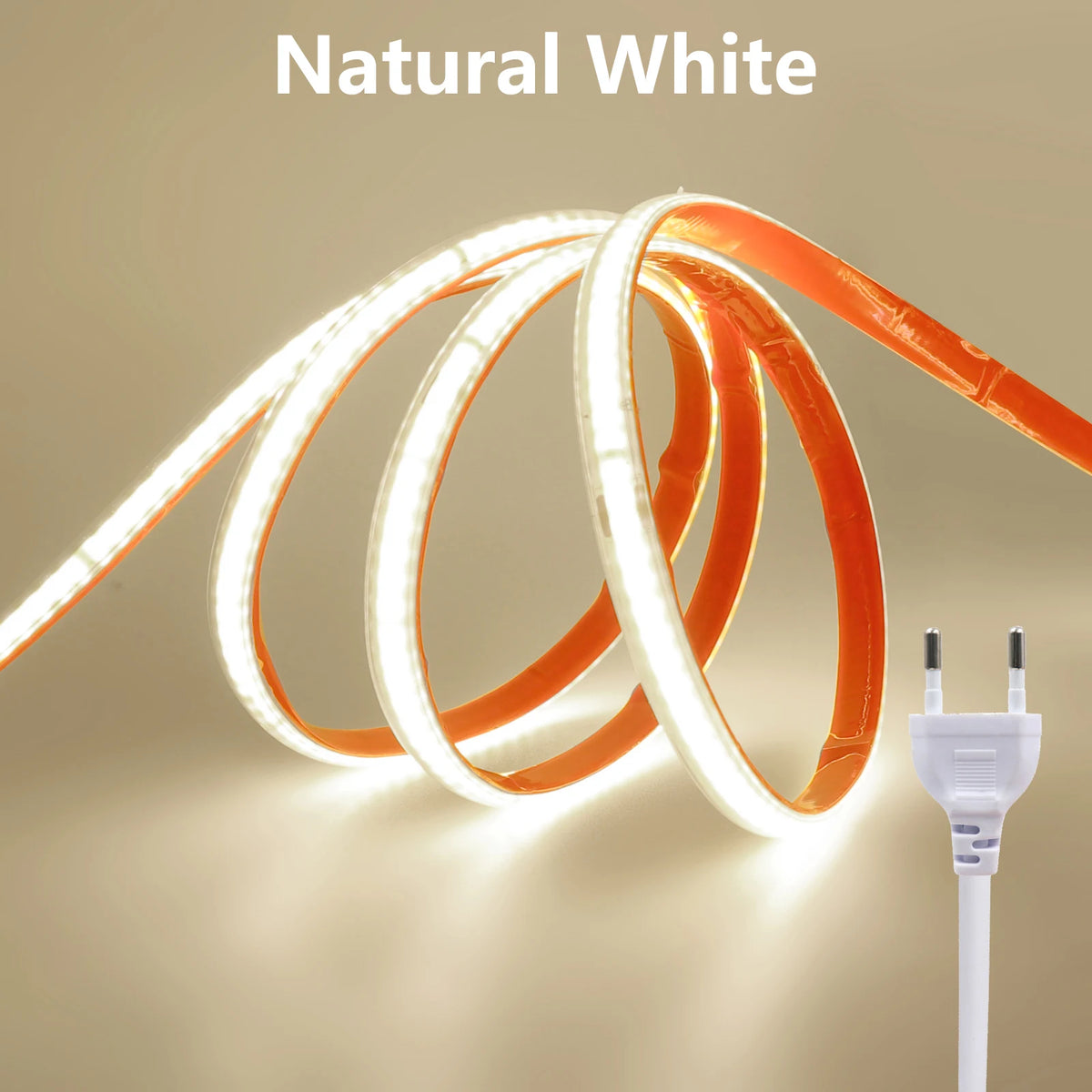 220V Self-adhesive LED Strip 10cm Cuttable Waterproof COB LED Strip No Need Driver Flexible Tape for Kitchen Home Garden Decor