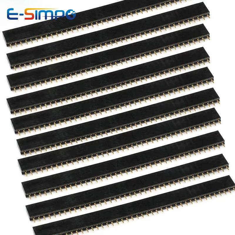 10PCS 1x40Pin 2.54mm Pitch PH8.5 Single Row Female PCB Socket Board Male Pin Header Connector For Arduino
