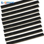 10PCS 1x40Pin 2.54mm Pitch PH8.5 Single Row Female PCB Socket Board Male Pin Header Connector For Arduino
