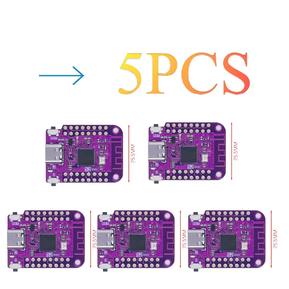 ESP32 S2 Mini WiFi Board Based ESP32-S2FN4R2 ESP32-S2 4MB Flash Type-C Connect Compatible with MicroPython