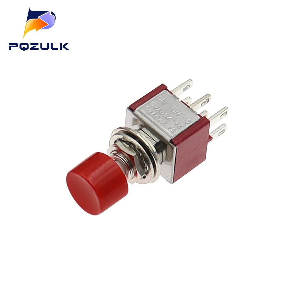 High Quality 6mm 3/6Pin 2 Position Mini Momentary Automatic return Push Button Switchl ON OFF 5A125V/2A250V Toggle Switch