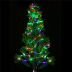 Solar String Lights Outdoor Waterproof LED Strip Rope Tube Lamp Christmas Fairy Garland String Lights for Garden Tree Yard Fence