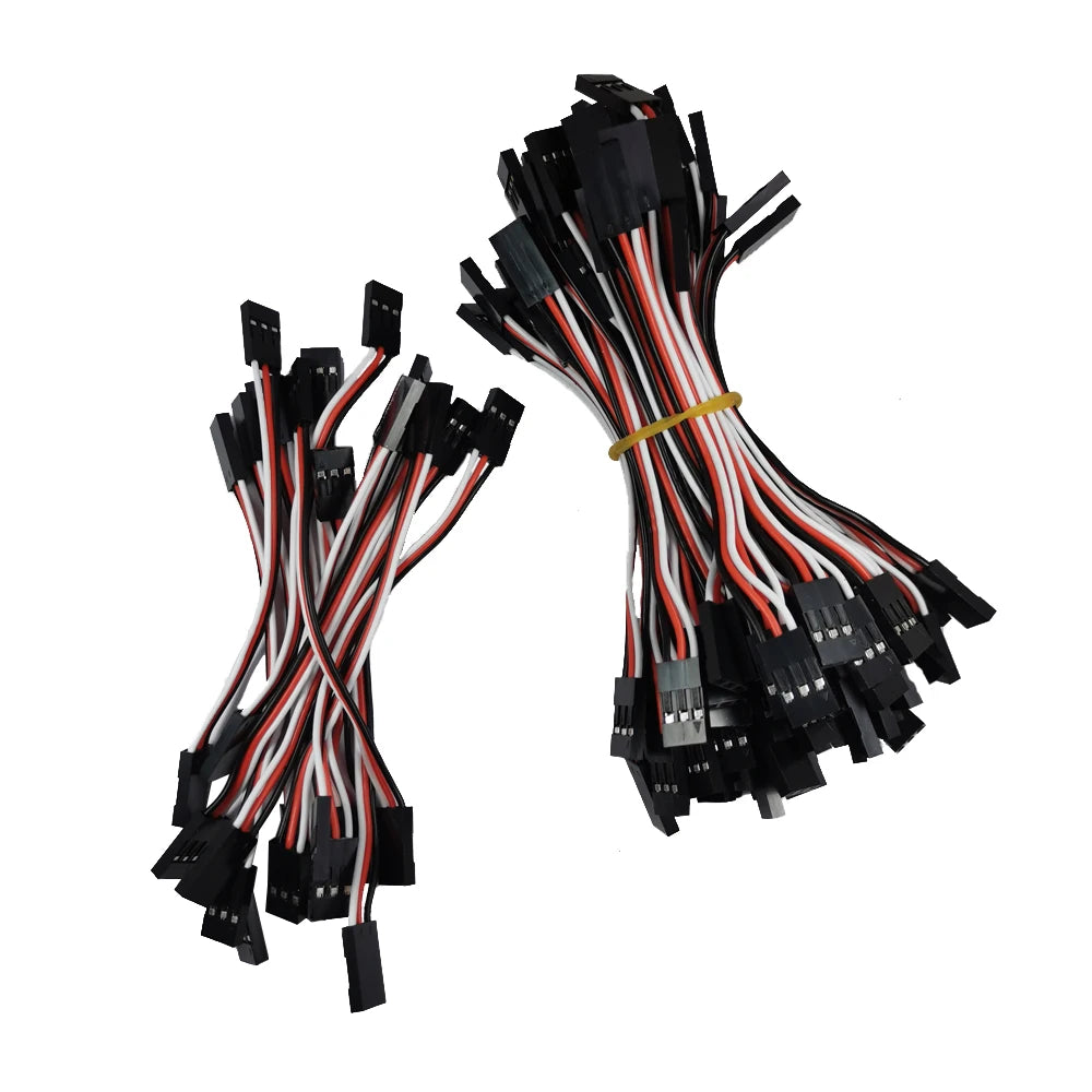 10/20/50/100 pcs JR Plug Servo Extension Lead Wire Cable 10CM 15CM 30CM Male to Male for RC Plane Quadcopter