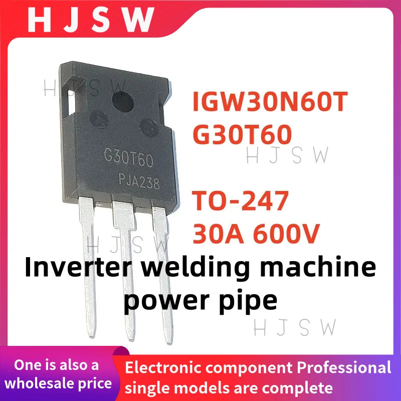 5/10/20PCS 100% Brand New and Quality G30T60 IGW30N60T TO-247 30A 600V High-Power IGBT Tube
