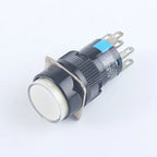 5V 12V 24V 220V 16mm Plastic Momentary LED Illuminuted Maintained Self-locking Push Button Switches Latching Push Button Reset