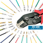 Ratcheting Crimping Plier for SM2.54/PH2/XH2.54/VH3.96/5557/5559/JST/Plug Spring Terminal Dupont Connectors Crimper Tool SN-68B