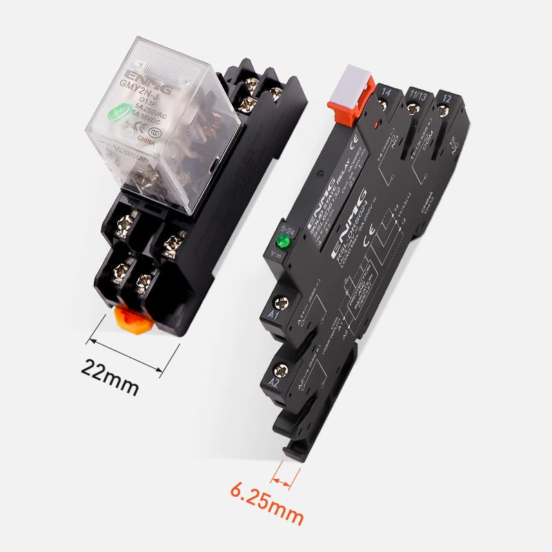 ENMG Ultra Slim Relay 5V 12V 24V 6.25mm HF41F-24-ZS DC AC Solid State Module 24V 6A NPN PNP Slim Chip Terminal High  Performance