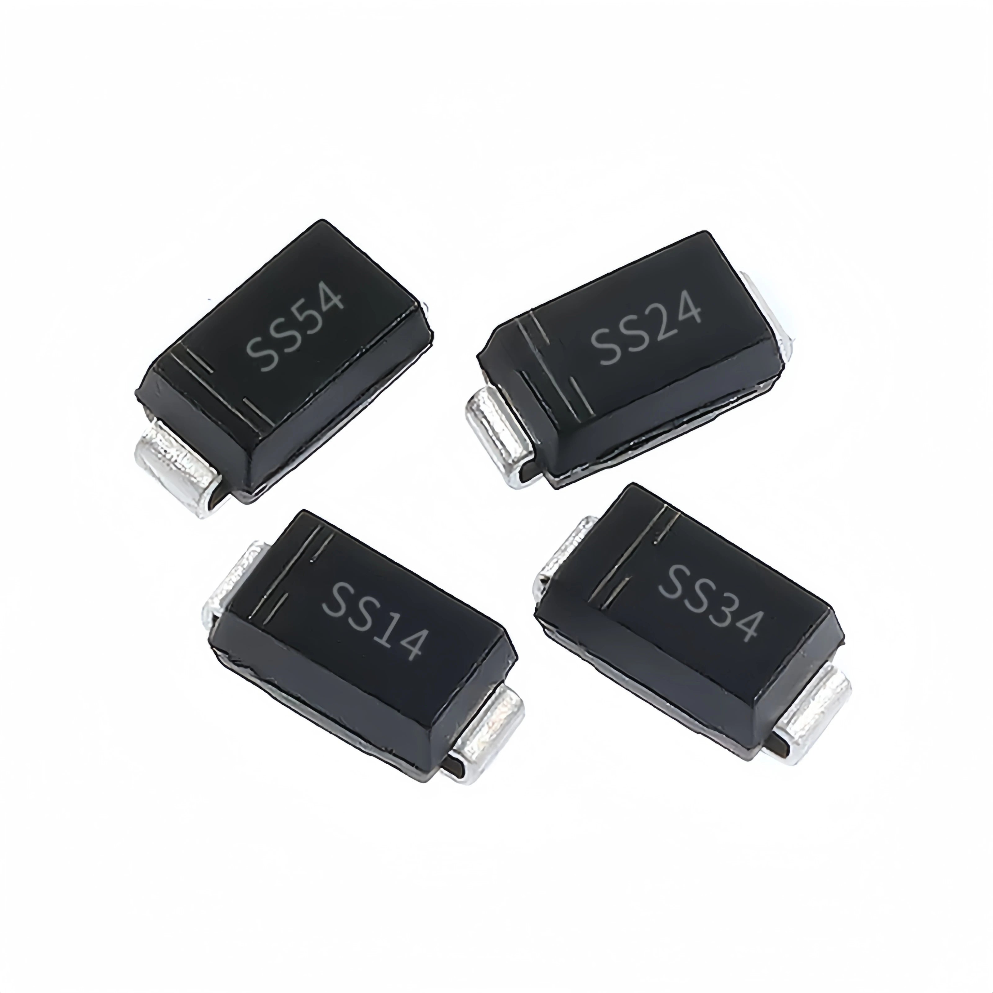 SMD Schottky Diode SS14 SS24 SS34 SS54 SMA Package 1A 2A 3A 5A 40V  50pcs/100pcs/200pcs/500pcs