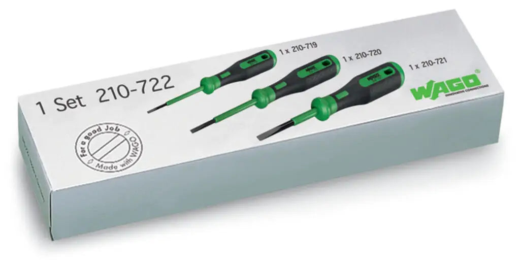 WAGO 210-719 210-720 210-721 210‑648 210‑658 210‑647 210‑657 Angled Slotted Screwdriver, Terminal Block Operating Tool