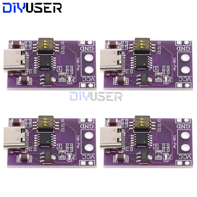 4pcs CH224K Module Type-C QC AFC PD2.0 PD3.0 to DC Spoof Scam Fast Charge Trigger Polling Detector 5V 9V 12V 15V 20V