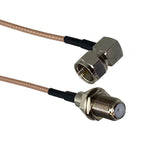 RG316 F TV to F SMA RP SMA Male plug & Female jack Straight & Right Angle RF Jumper pigtail Cable 4inch~10FT