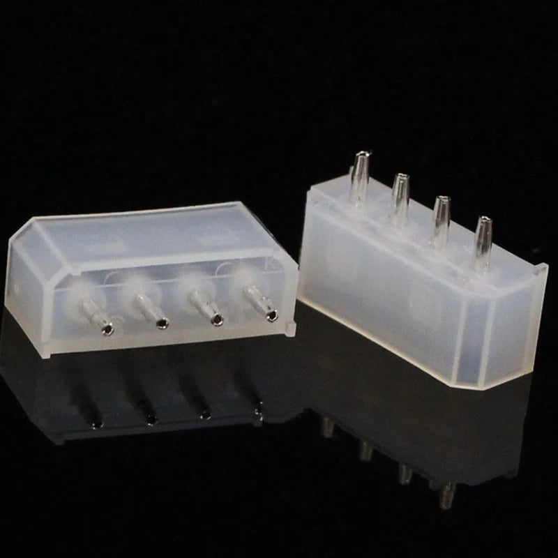 10/50Pcs 5.08mm IDE Connector 4P Straight Hollow Needle PCB Solder Molex Big IDE 4P ATX Power Socket