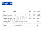 TM1637 0.56-inch four-digit seven-segment digital tube clock display module with clock display