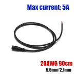 1-100pcs DC Power Pigtail Cable 5.5 2.1mm Female Male Plug 5V 12V Jack Connector Wire For CCTV Camera LED Strip Power Adapter
