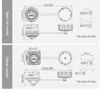 CNLINKO M24 RJ45 Plastic Circular Connector Waterproof Ethernet Cable Coupler Junction Box RJ45 Connector for Industrial Network