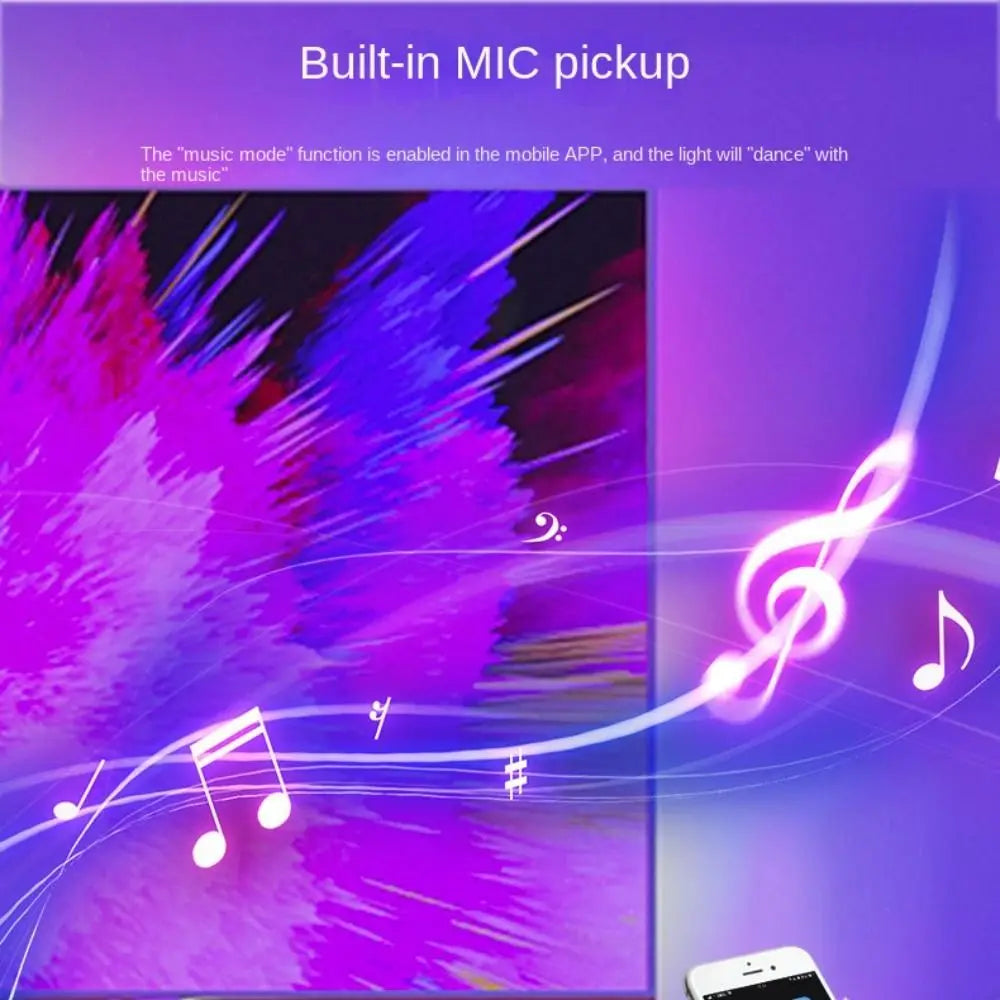 Addressable Led Music Controller Comes with MIC pickup Adjust Brightness RGB Light Controler 5V Mini Bluetooth APP Controller