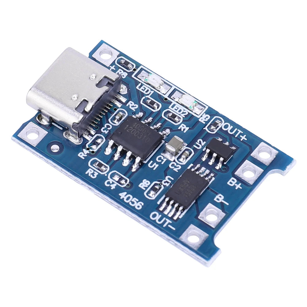 50-1pcs TP4056 3A 5V Lithium Battery Charging Board Module Micro USB/Type-c Interface Charging Protection 2-in-1