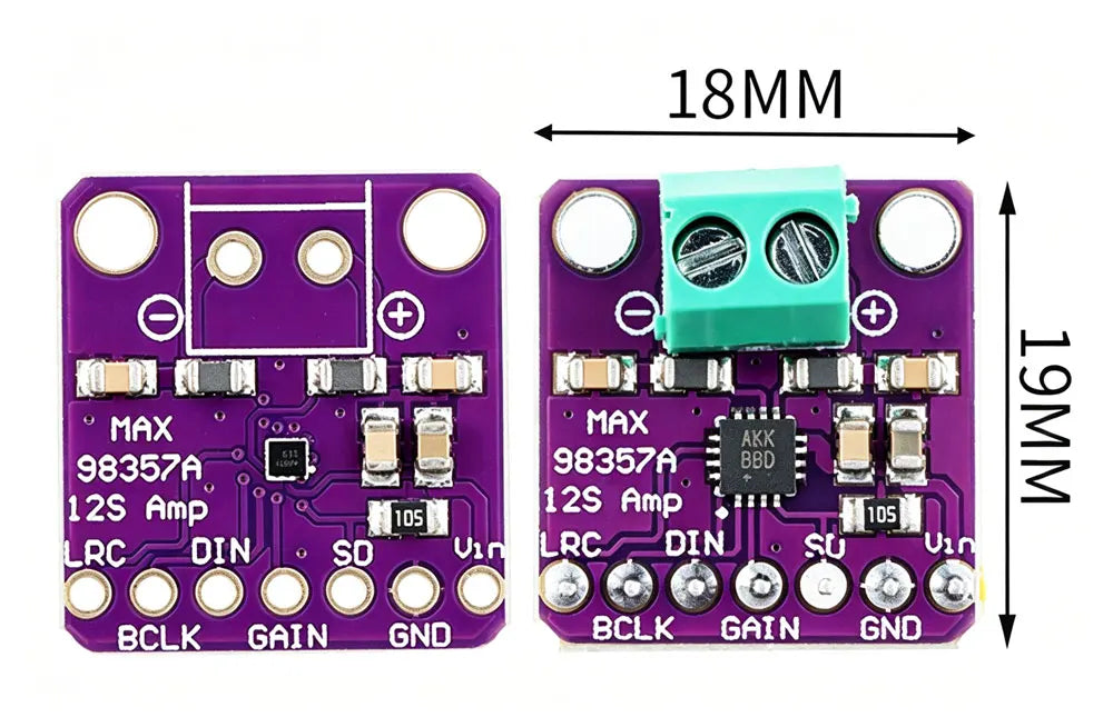 1pcs MAX98357A Audio Amplifier Module 3006 I2S 3W Class D Amplifier Without Filtering DIY Power Amplifier Board MAX98357 BGA