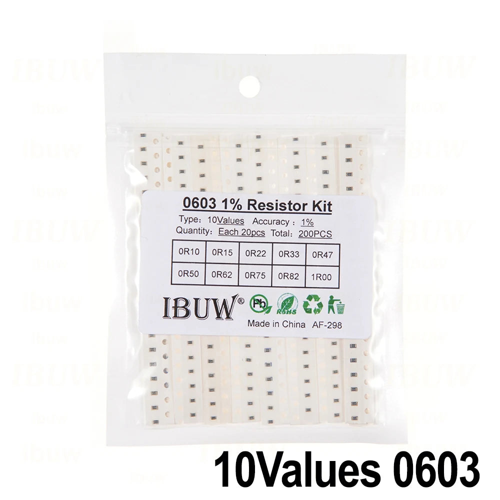660pcs 200pcs 720pcs 4000pcs 0402 0603 0805 1206 1210 2512 smd resistor kit igmopnrq assorted kit 10k 100k 1k 1r 100r 220r 1% 5%