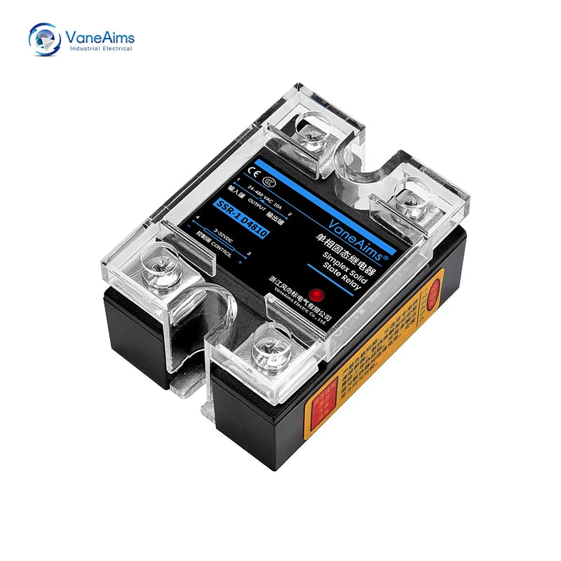 Solid State Relay Single Phase SSR 220V 25A 40A Output SSR-25DA SSR-40DA SSR-40AA SSR-40DD Relay Module for Temperature Control
