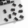 12Pcs Micro Limit Switch Straight Lever Precision Compact Mechanical Electronic Equipment Industrial Automation Small Push