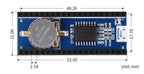 Waveshare Precision RTC Module for Raspberry Pi Pico, Onboard DS3231 Chip