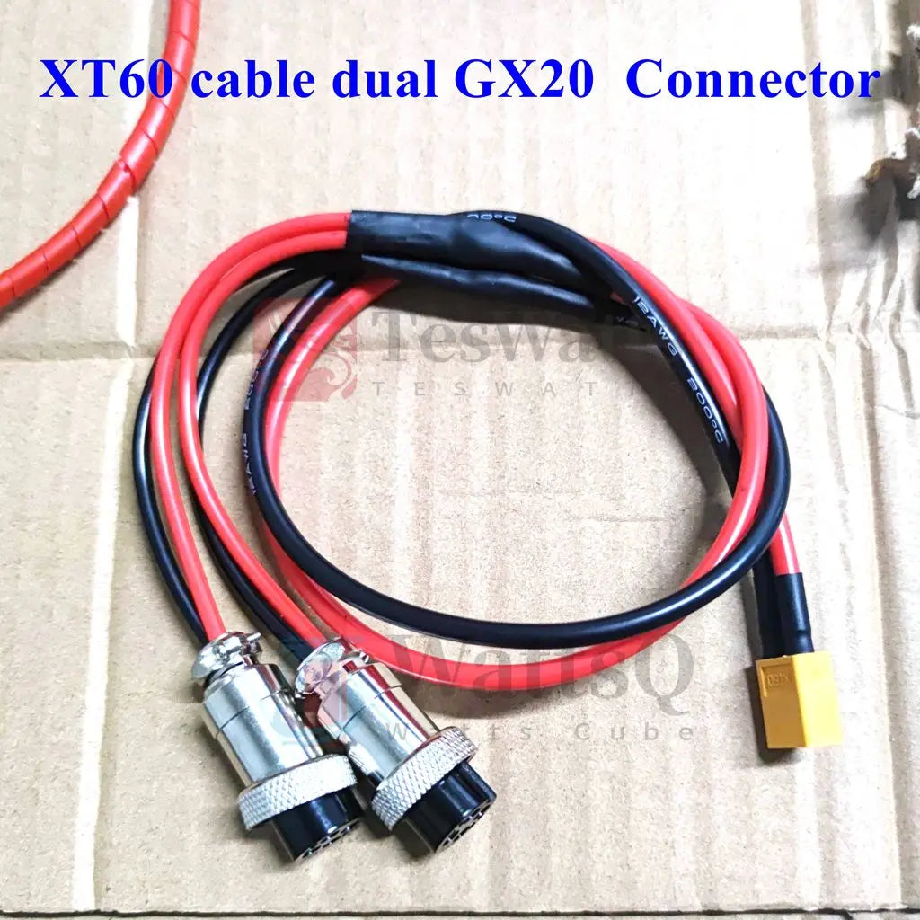 Battis power XT60 cable to GX12 GX16 GX20 2 3 4 5 6 Pin  Male Female Docking Aviator Aviation Plug  Socket Circular Connector