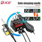 JCD 8898 Soldering Station 2 In 1 Soldering Iron Hot Air Rework Welding Station with Sleep Mode For BGA PCB IC SMD Repair Tools