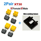 XT30 Connector Plug with Sheath Housing Male/Female XT30 Plugs and Welding Fixtures For RC Lipo Battery Cars Drones Airplane