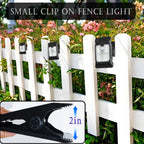 LED Solar Clip Light Portable Waterproof Body Sensor Solar Lamp Outdoor Courtyard Garden Lamp Patio Home Camping Wall Lights