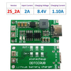 Type C BMS 2S 3S 4S 1A 2A 4A 18650 Lithium Battery Charger Board USB C Step-up Boost Module For Li-Po Polymer Power Bank