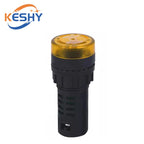 AD16-22SM 12V 24V 110V 220V 380V 22mm Flash Signal Light Red LED Active Buzzer Beep Alarm Indicator Red Green Yellow