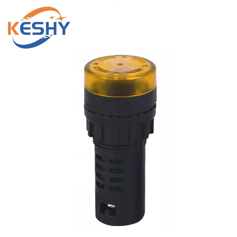 AD16-22SM 12V 24V 110V 220V 380V 22mm Flash Signal Light Red LED Active Buzzer Beep Alarm Indicator Red Green Yellow
