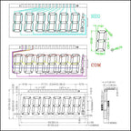 Surenoo 6-Digit "8 8 8.8.8.8" 7 Segment Digital 5V  LCD Module Display Screen Panel build-in HT1621 Controller w/ Backlight