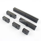 10pcs 2.54mm Pitch Female Header Strip 6/10/14/16/20/26/34/40/50 Pin Dual Straight DIP Polarizing Key Connector 6P 10P 40P 50P
