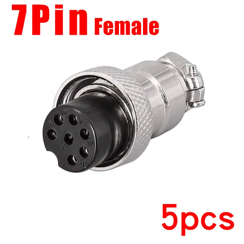 Aviation Plug GX12 GX16 GX20 Butt Soldering Socket 2/3/4/5/6/7/8/9/10Pin Wire Docking Connectors