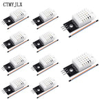 10pcs DHT22 Digital Temperature and Humidity Sensor DHT22 AM2302 Module+PCB With Cable For Arduino Sensors Board DIY Kit