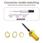 2/4/8PCS 1.13 Cable SMA Female Connector To UFL/U.FL Low Loss Cable To (RP)SMA Pigtail WiFi Antenna Extension Cable