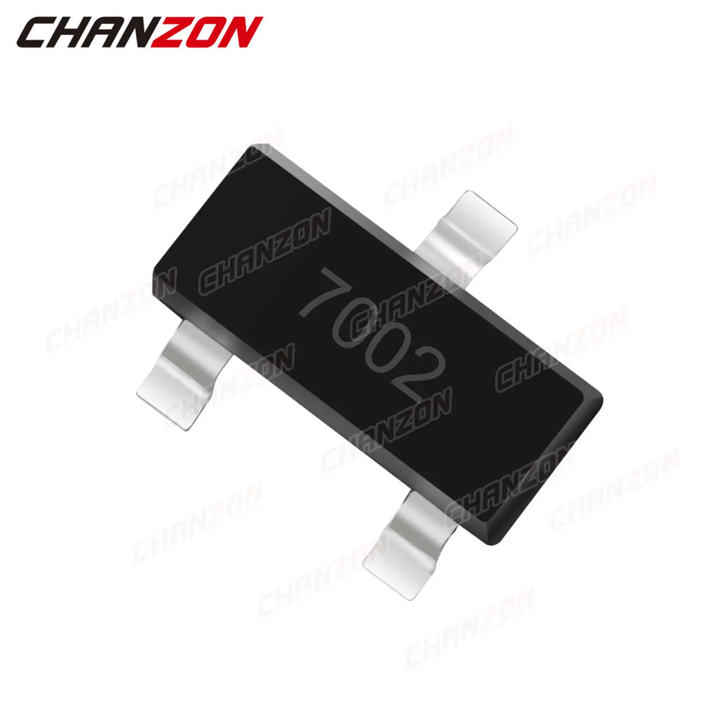 100pcs 2N7002 SOT-23 N-Channel SMD Mosfet Bipolar Junction Transistor BJT SIC Mos Fets Triode Tube SMT Integrated Circuits