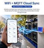 BIQU Panda Sense Pro 8-in-1 Air Quality Sensor PM2.5 CO2 HCHO TVOC 3.5" Screen WiFi MQTT Moonraker Klipper Home Assistant Smart