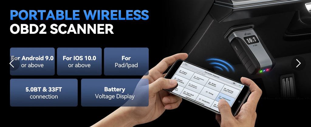 XTOOL Anyscan A30M Bluetooth OBD2 Scanner Car Diagnostic Tools 26+ Reset Service Code Reader CANFD Protocol Lifetime Free Update