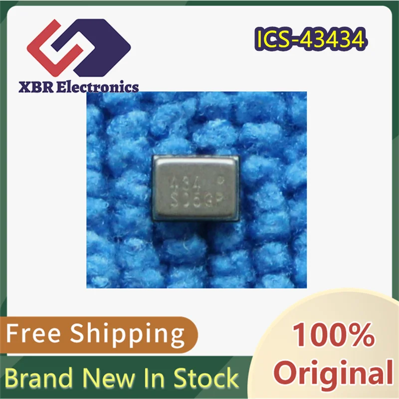 (3/10 Pieces) ICS-43434 43434 QFN-6 Digital I2S Output Bottom Port Microphone Brand New Genuine Original Product