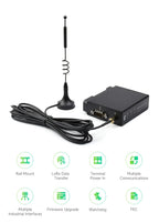 Waveshare Rail-mount SX1262 LoRa Data Transfer unit, RS232/RS485/RS422 To LoRa, Suitable For Sub-GHz Band Data Acquisition