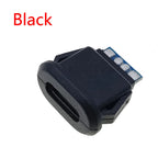 5pc 5/6Pin USB-C Type Waterproof USB 5A Connector Direct Compression Female Base Socket Charging Interface Tail Plug Interface