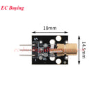 20Pcs/1pc KY-008 650nm Laser Sensor Module 6mm 5V 5mW Red Laser Dot Diode Copper Head for Arduino Transmitter TL Transducer